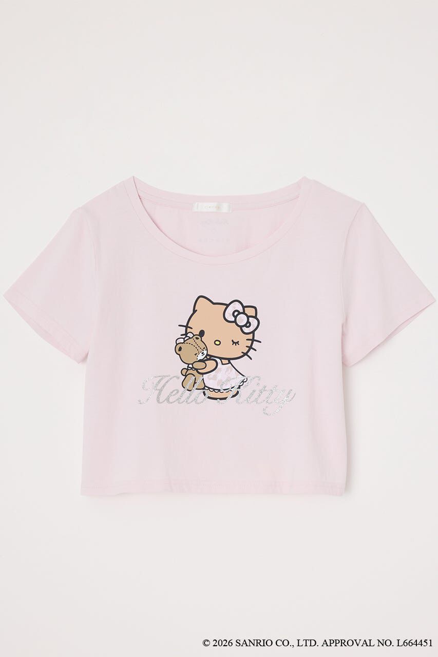 rienda「グリッターロゴミニTシャツ」|Tシャツ・カットソー|