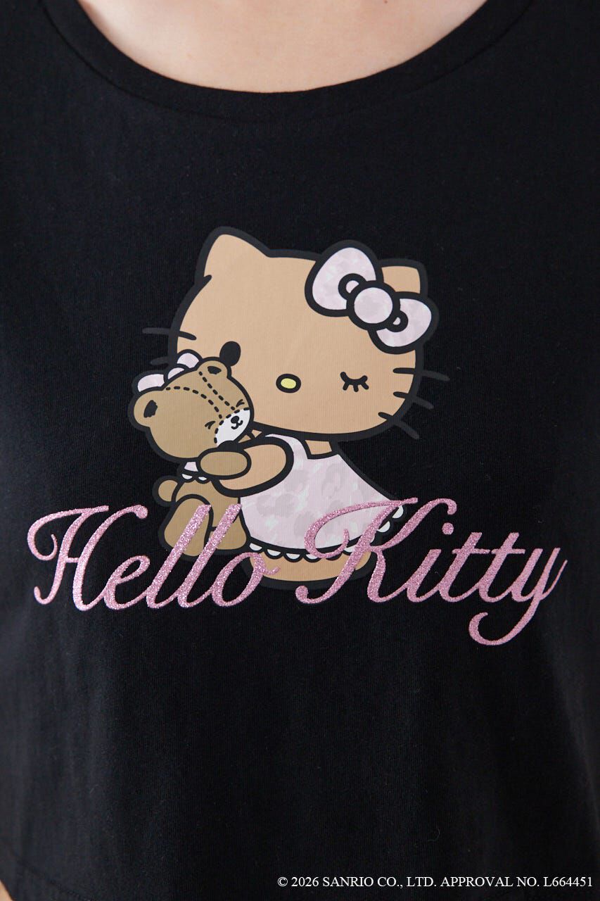 rienda「グリッターロゴミニTシャツ」|Tシャツ・カットソー|