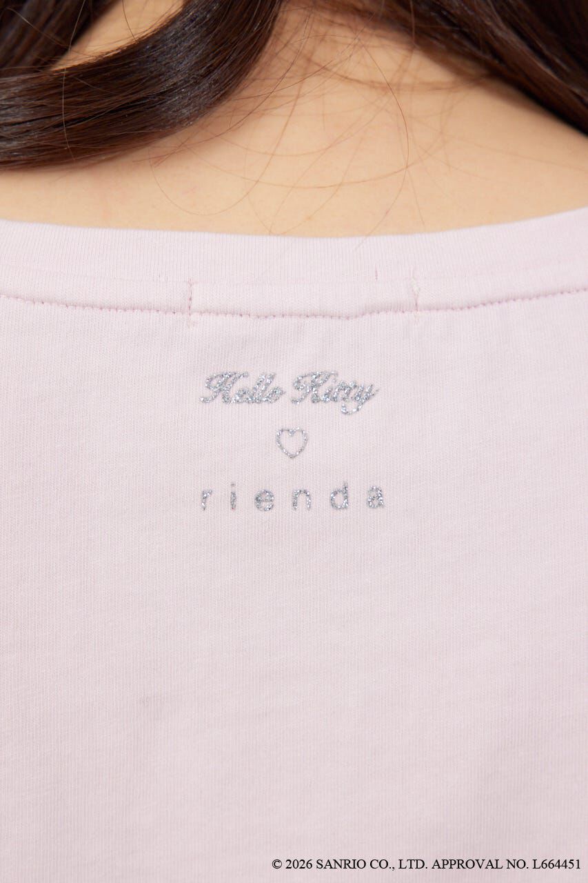rienda「グリッターロゴミニTシャツ」|Tシャツ・カットソー|