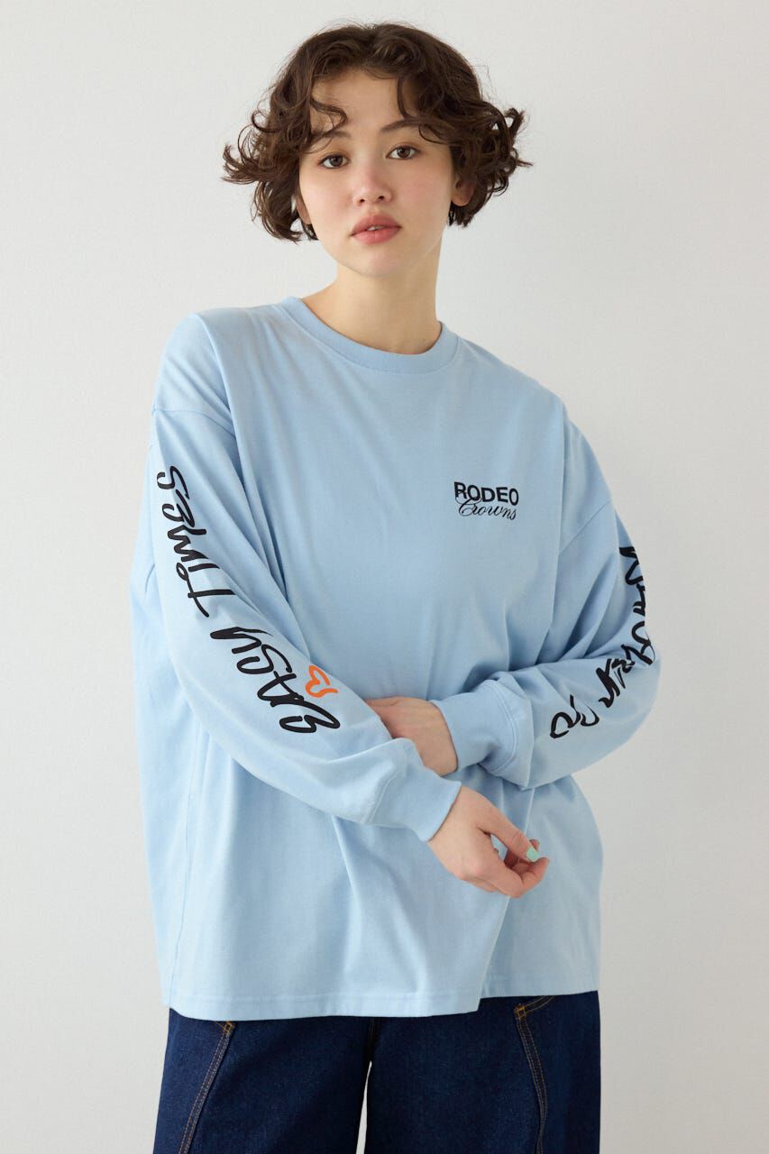 RODEO CROWNS「パッチデザインロングスリーブ Tシャツ」|Tシャツ・カットソー|SAX