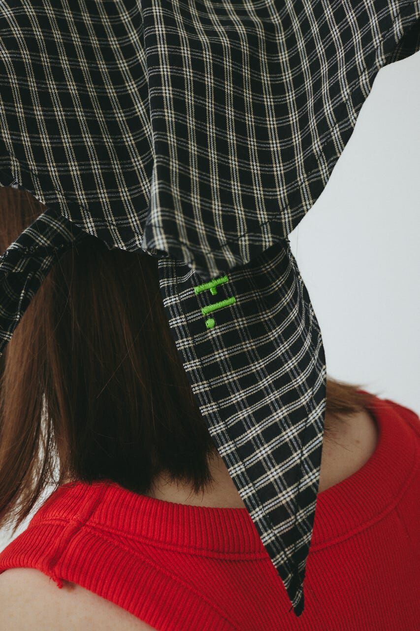 HeRIN.CYE「Checked headscarf」|その他|