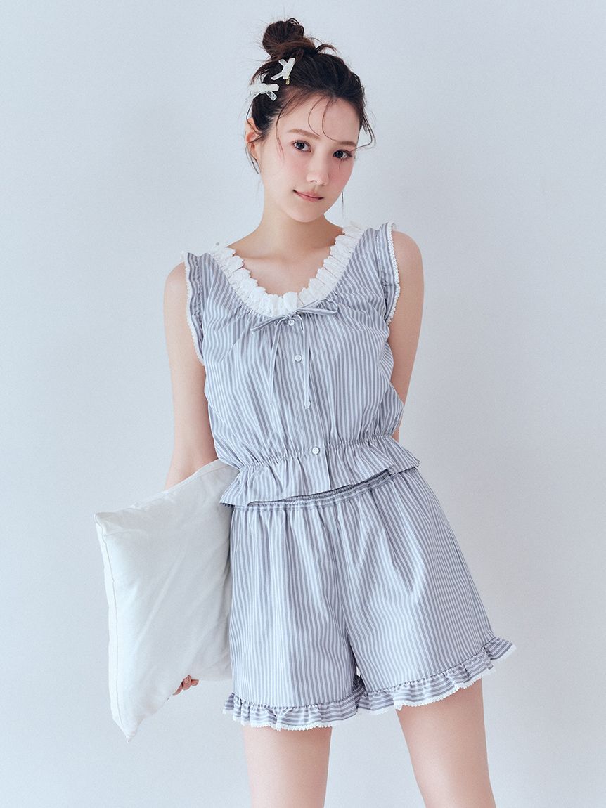 SNIDEL HOME「コットンフリルセットアップ」|ルームウェア|STRIPE