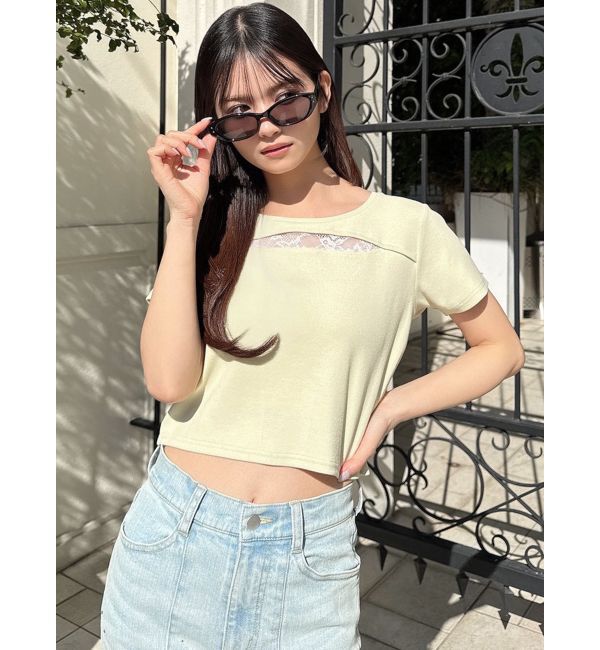 RESEXXY「ポイントレースTシャツ」|Tシャツ・カットソー|