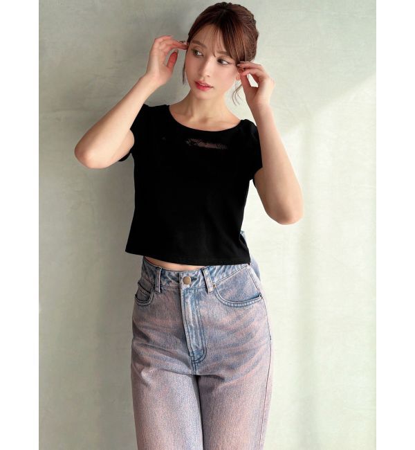 RESEXXY「ポイントレースTシャツ」|Tシャツ・カットソー|
