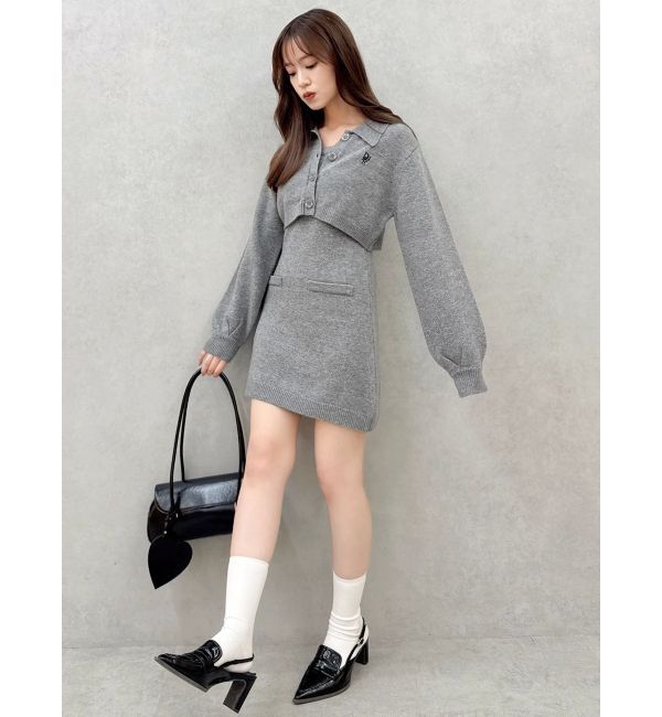 dazzlin「2ピースニットミニワンピース」|ワンピース|