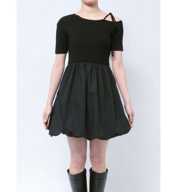 dazzlin「ニットドッキングバルーンワンピース」|ワンピース|