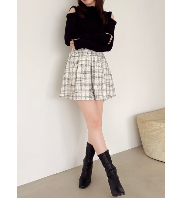 dazzlin「ビットマークフレアミニスカート」|スカート|