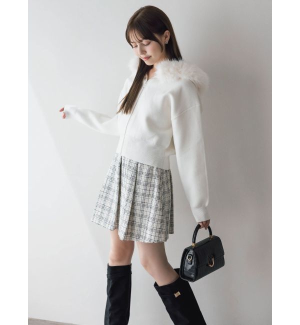 dazzlin「ビットマークフレアミニスカート」|スカート|