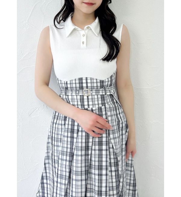 dazzlin「シャツカラーノースリコルセットワンピース」|ワンピース|