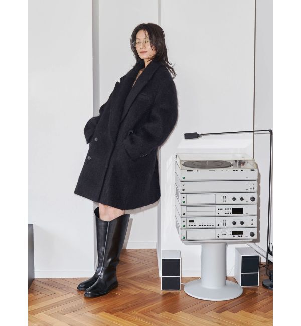 Ungrid「【Htage】モヘア混ロングシャギービッグジャケットコート」|その他|