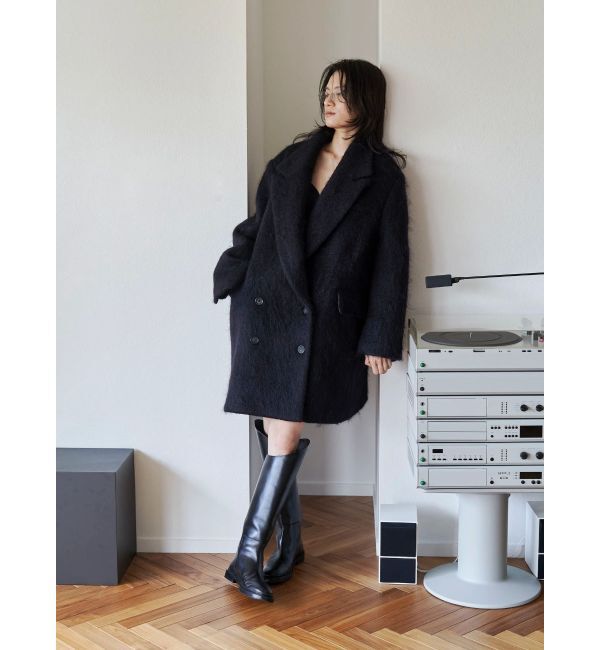 Ungrid「【Htage】モヘア混ロングシャギービッグジャケットコート」|その他|