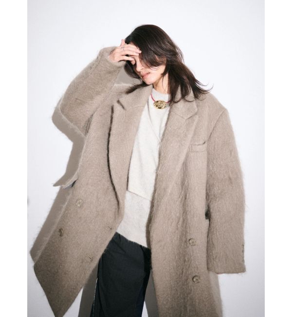 Ungrid「【Htage】モヘア混ロングシャギービッグジャケットコート」|その他|
