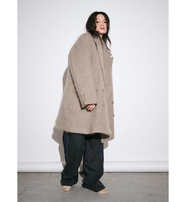 Ungrid「【Htage】モヘア混ロングシャギービッグジャケットコート」|その他|