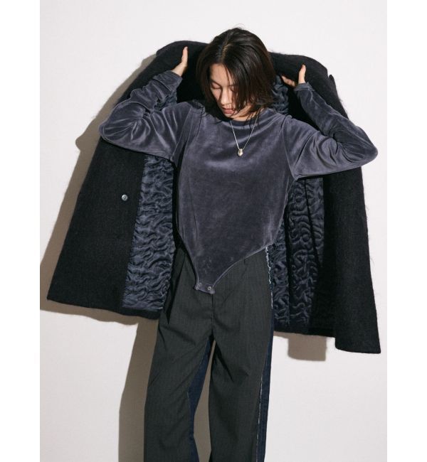 Ungrid「【Htage】モヘア混ロングシャギービッグジャケットコート」|その他|