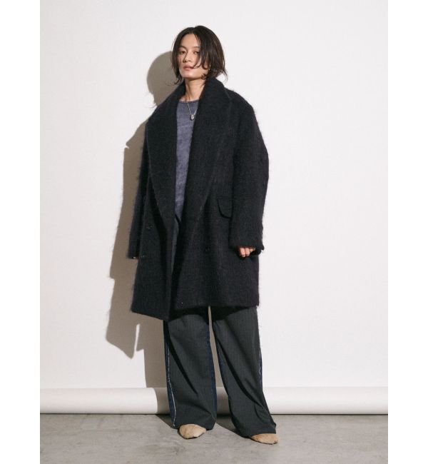 Ungrid「【Htage】モヘア混ロングシャギービッグジャケットコート」|その他|