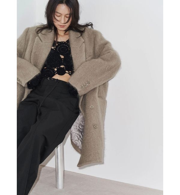 Ungrid「【Htage】モヘア混ロングシャギービッグジャケットコート」|その他|