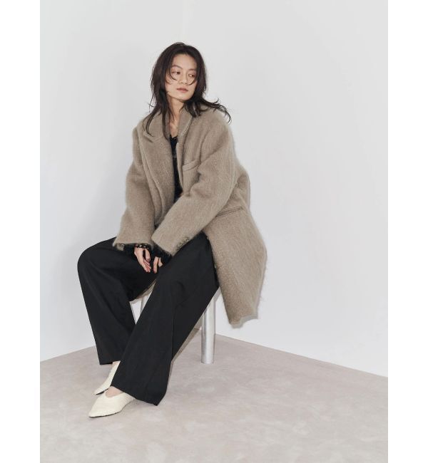 Ungrid「【Htage】モヘア混ロングシャギービッグジャケットコート」|その他|