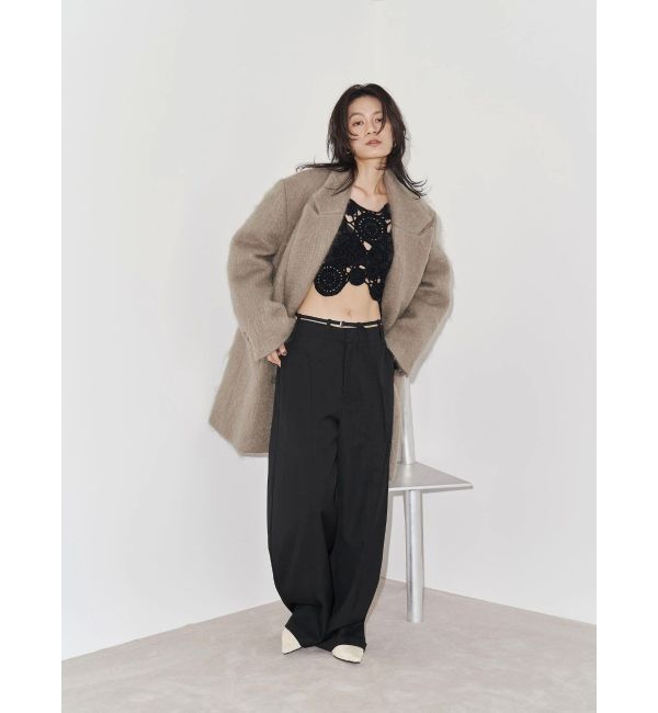 Ungrid「【Htage】モヘア混ロングシャギービッグジャケットコート」|その他|