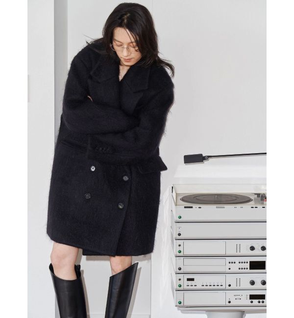 Ungrid「【Htage】モヘア混ロングシャギービッグジャケットコート」|その他|