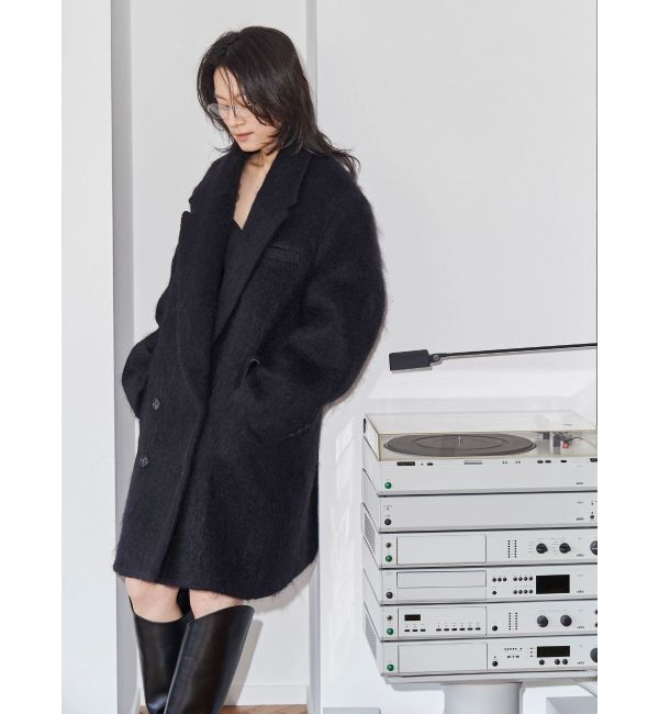 Ungrid「【Htage】モヘア混ロングシャギービッグジャケットコート」|その他|