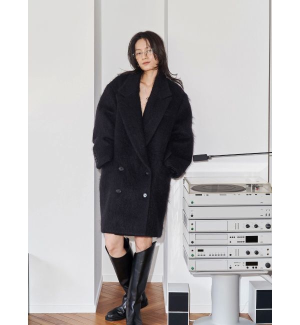 Ungrid「【Htage】モヘア混ロングシャギービッグジャケットコート」|その他|