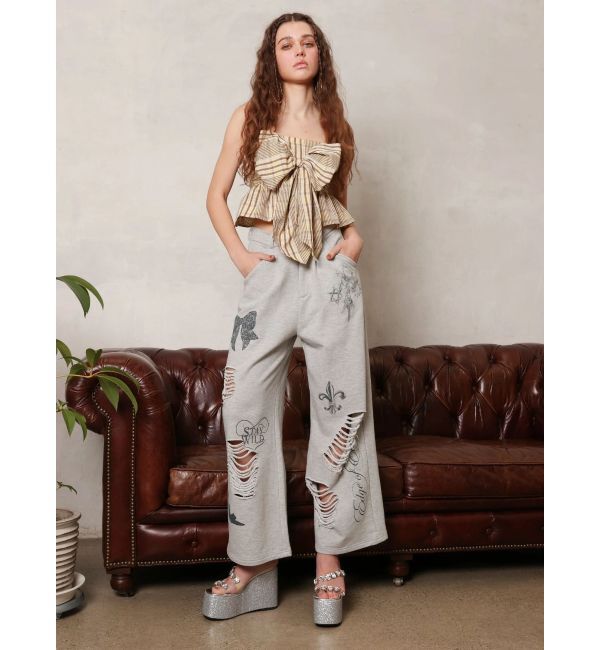 EVRIS「【待望の再入荷】ビジュープラットフォームサンダル」|サンダル|