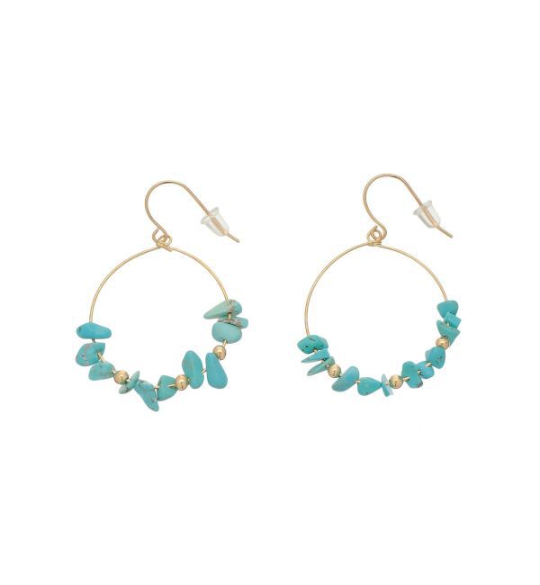 EVRIS「STONE HOOP ピアス」|ピアス|