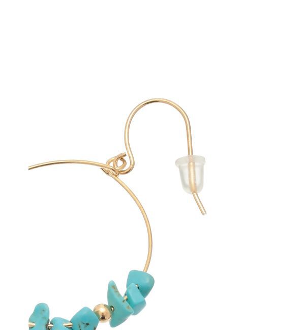EVRIS「STONE HOOP ピアス」|ピアス|