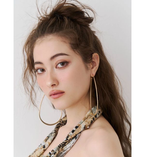 EVRIS「BIG WIDE HOOP ピアス」|ピアス|