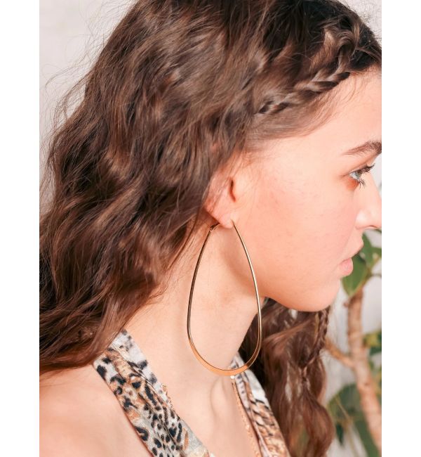EVRIS「BIG WIDE HOOP ピアス」|ピアス|