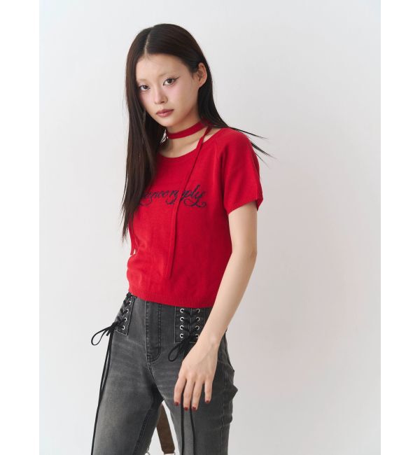 jouetie「コンパクトニットトップス」|Tシャツ・カットソー|