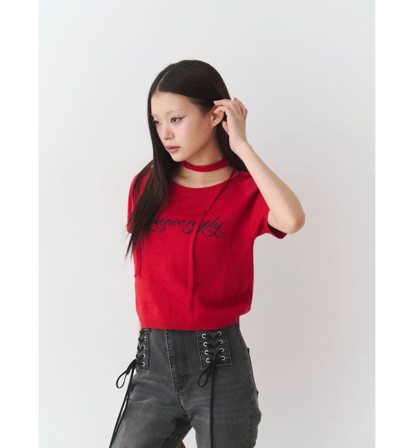 jouetie「コンパクトニットトップス」|Tシャツ・カットソー|