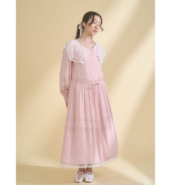 merry jenny「airy lace collarワンピース」|ワンピース|