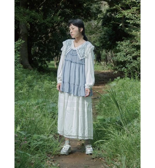 merry jenny「airy lace collarワンピース」|ワンピース|