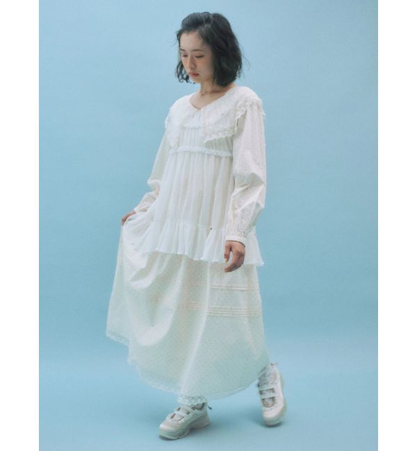 merry jenny「airy lace collarワンピース」|ワンピース|