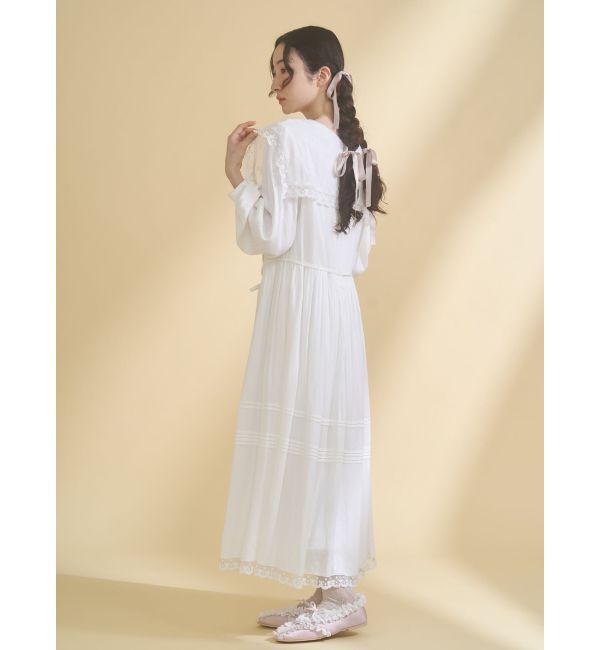 merry jenny「airy lace collarワンピース」|ワンピース|