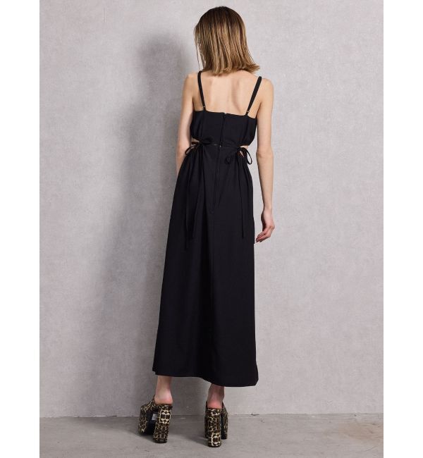 GYDA「SIDE OPEN BACK RIBBON LONGワンピース」|ワンピース|