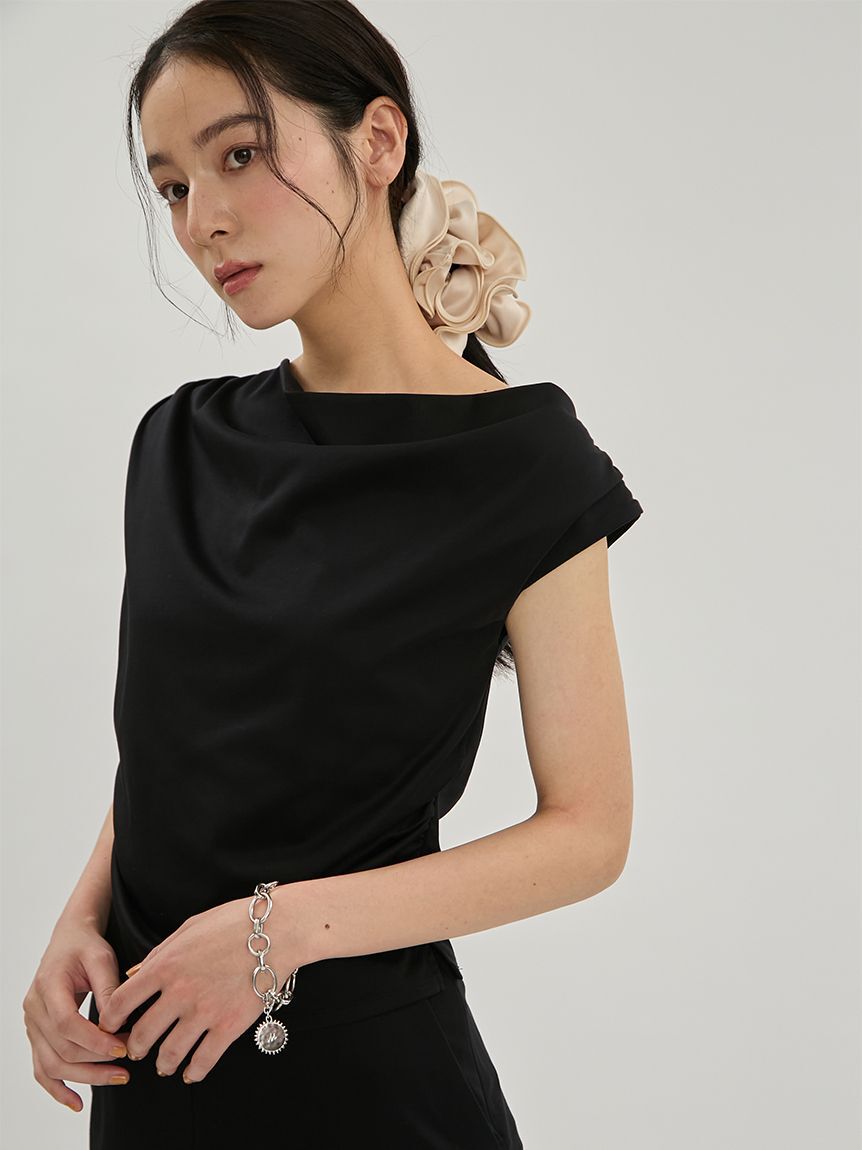 Mila Owen「シルキータッチトップス&times;スカートSET UP」|ワンピース|