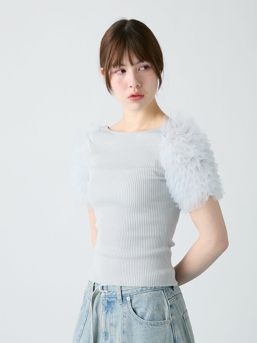 FURFUR「チュチュスリーブニットトップス」|ニット・セーター|
