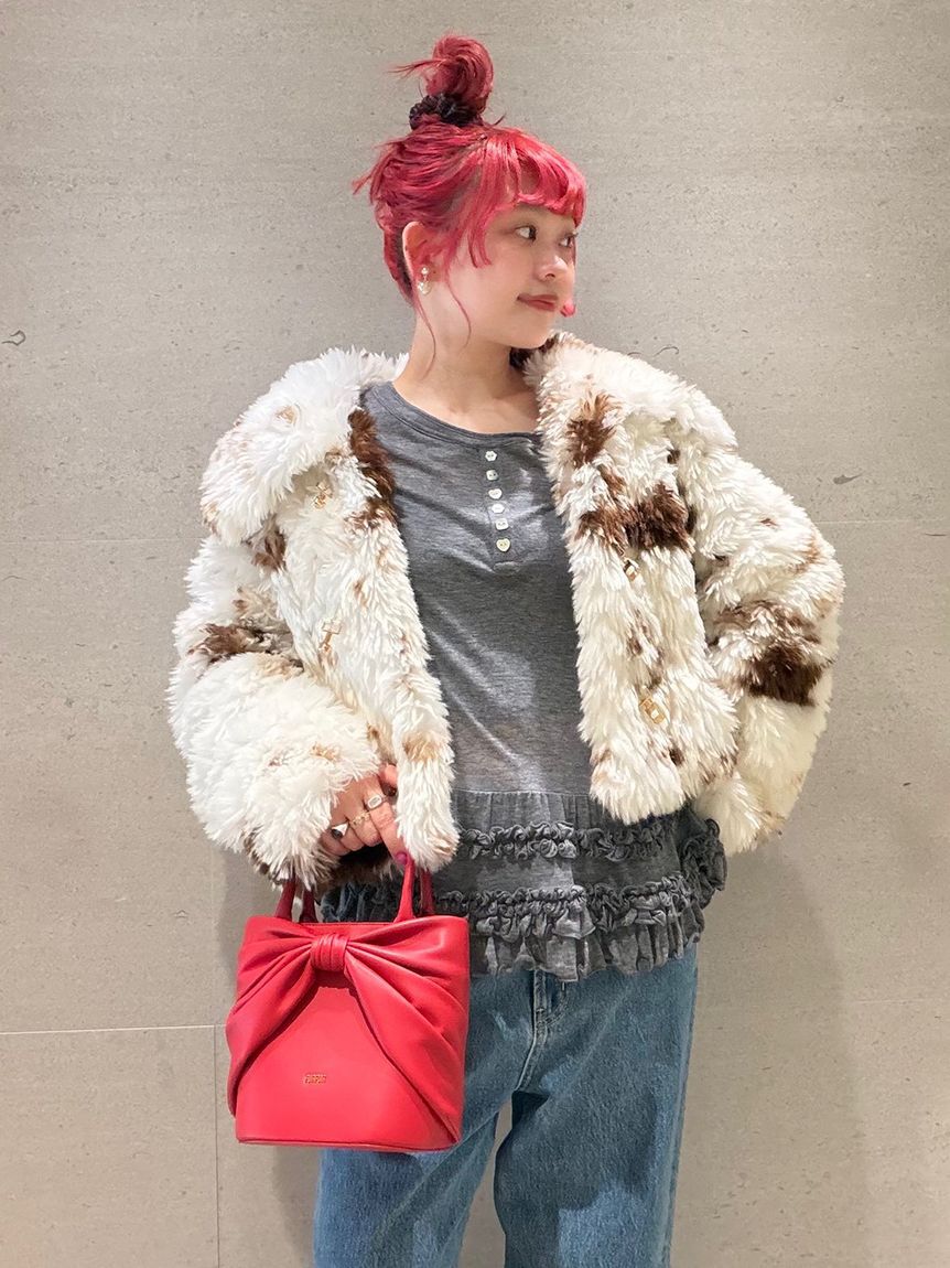 FURFUR「裾フリルジャージートップス」|Tシャツ・カットソー|