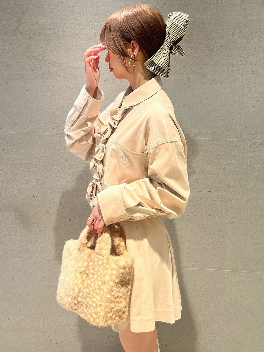 FURFUR「チェックリボンへアクリップ」|ヘアバンド|