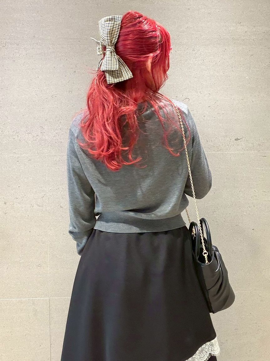 FURFUR「チェックリボンへアクリップ」|ヘアバンド|