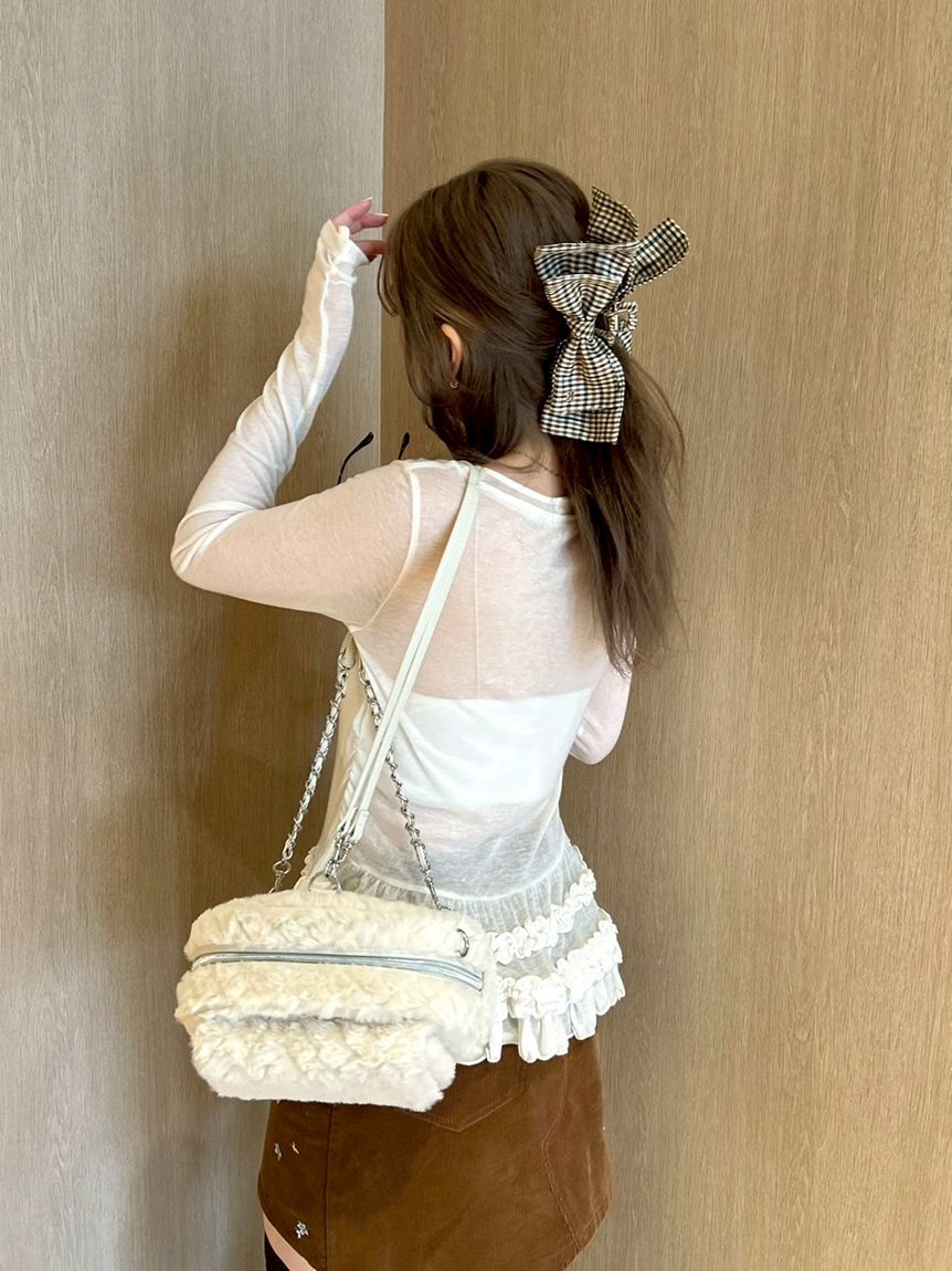 FURFUR「チェックリボンへアクリップ」|ヘアバンド|