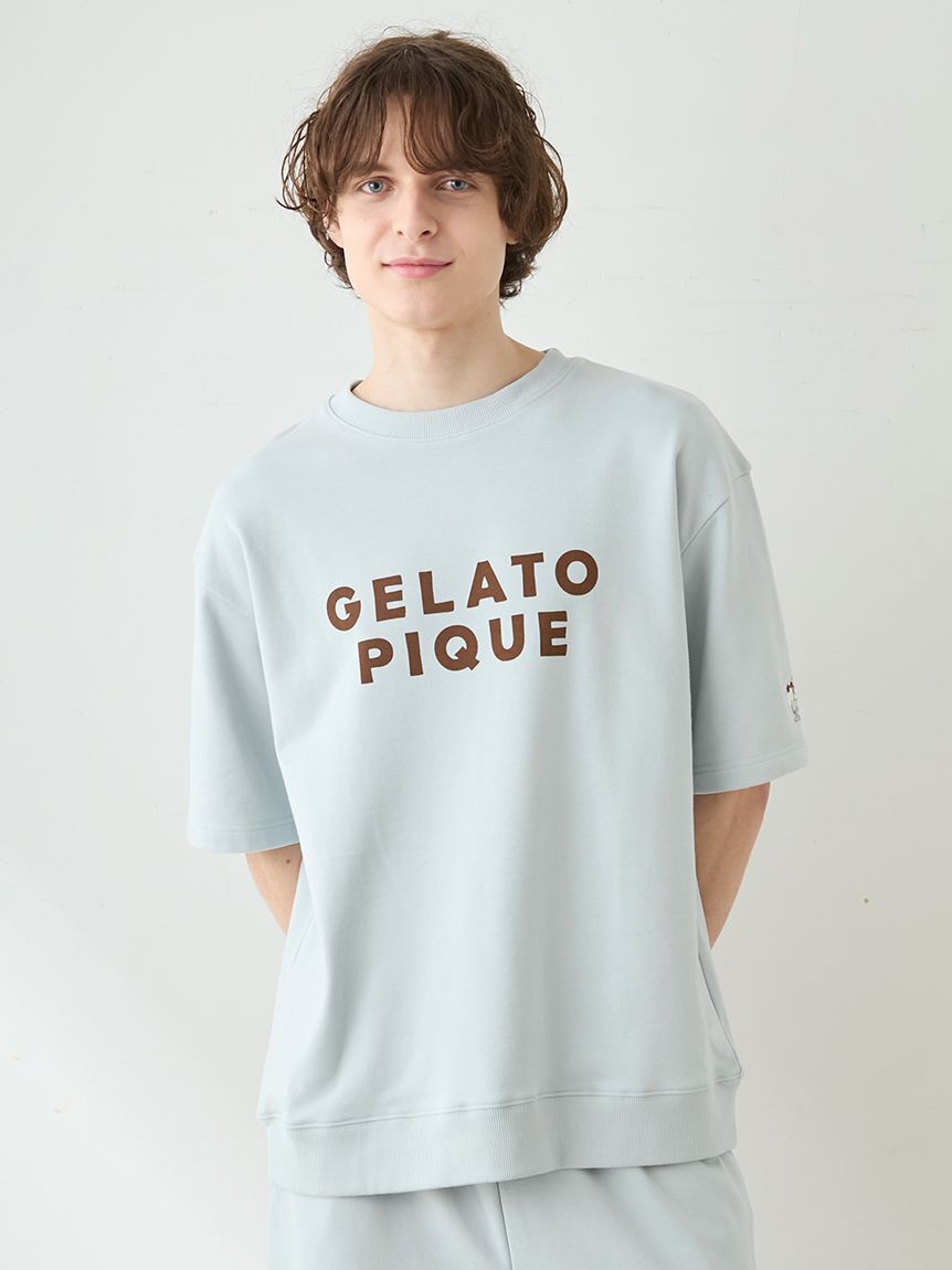 gelato pique「【UNISEX】裏毛ロゴプリントプルオーバー」|ルームウェア|