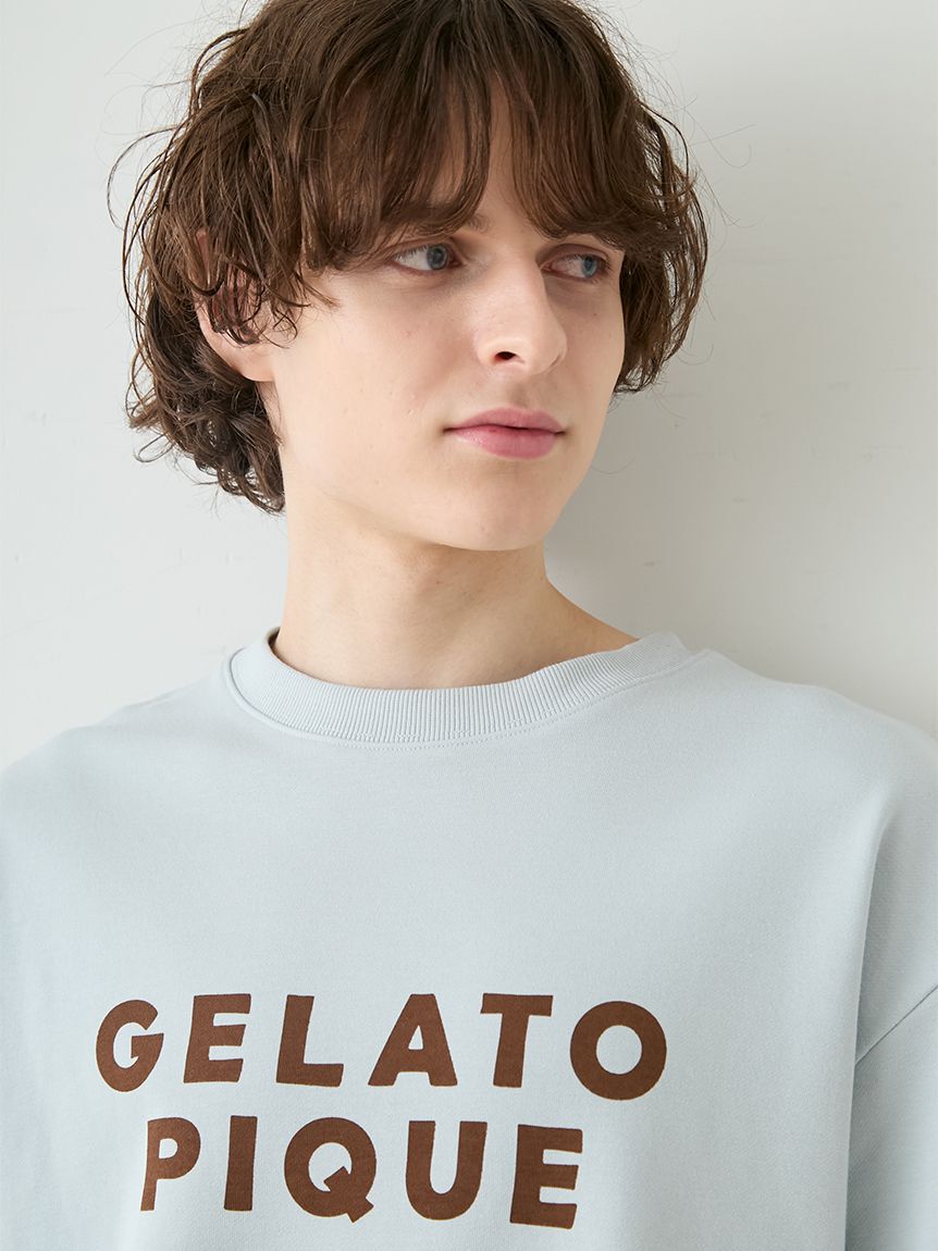 gelato pique「【UNISEX】裏毛ロゴプリントプルオーバー」|ルームウェア|