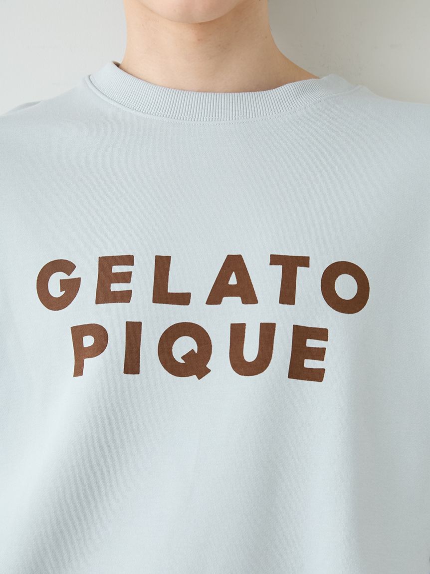 gelato pique「【UNISEX】裏毛ロゴプリントプルオーバー」|ルームウェア|
