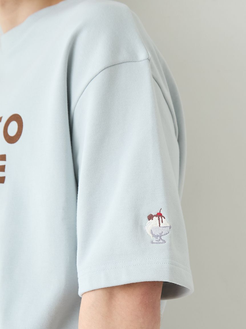 gelato pique「【UNISEX】裏毛ロゴプリントプルオーバー」|ルームウェア|