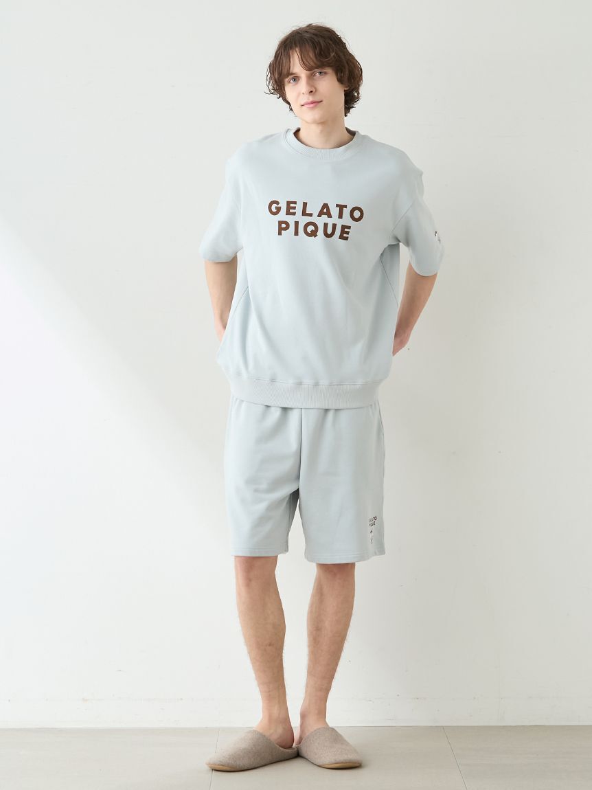 gelato pique「【UNISEX】裏毛ロゴプリントプルオーバー」|ルームウェア|
