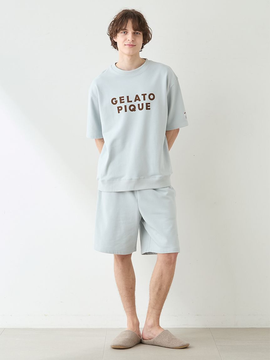 gelato pique「【UNISEX】裏毛ロゴプリントプルオーバー」|ルームウェア|