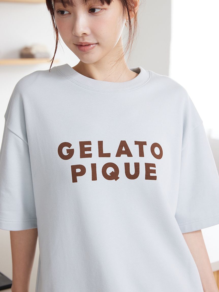 gelato pique「【UNISEX】裏毛ロゴプリントプルオーバー」|ルームウェア|